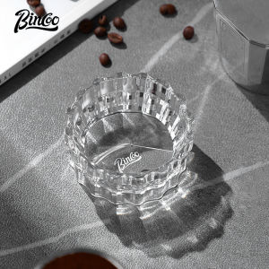 Bincoo Moka Pot Dosing Ring and Distributor tools Pressure Rotary Powder Dosing Ring Espresso Tools Coffee Pot Powder Ring Cafe