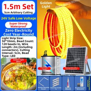 BONADUO | Outdoor Waterproof Self-Adhesive LED Strip for Fish Tank and Pond Decoration 24V