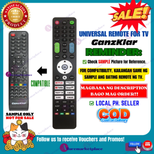 Ganzklar Smart TV Remote Ready to Use Universal [**Mag Basa B4 Umorder**] Ganzklar Android TV Renote Sample Model LED TV 3299 Compatible for Specific Ganzklar TV Model Only alluremarketplace2nd