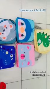 Lunch Bag Penyimpanan Makanan Alumunium Foil Cooler Bag Makanan Karakter Anak Tas Bekal Tahan Panas