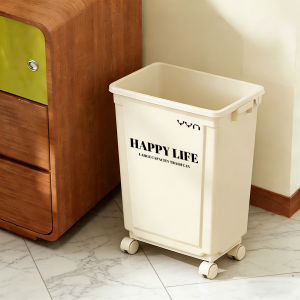 Extra Large Capacity Waste Bin Square with Wheels