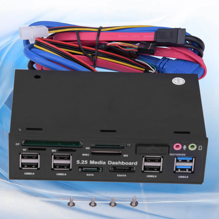 Bảng Điều Khiển Đa Phương Tiện 5,25 Inch Với Đầu Đọc Thẻ Đa Năng USB3.0 ...