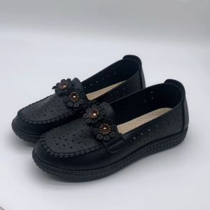 QINGSHUI sepatu bernapas wanita. Sepatu flat wanita. Sepatu slip-on wanita
