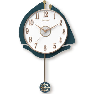 Compas | Stylish New 2026 Wooden Pendulum Quartz Clock for Home