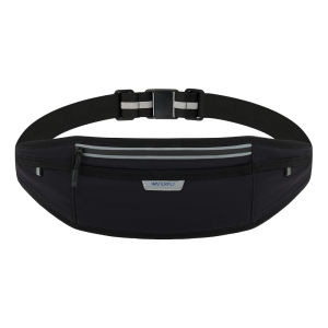WATERFLY Running Belt Slim Fanny Pack Phone Holder 6.8" Adjustable Waist Bag for Men Women Jogging Gym Travel