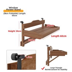 TMCG | Folding Planter Shelf Window Railing