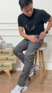 Celana Panjang Pria Cowok Dewasa Chino Chinos Pants Casual Kasual Rip Panjang Terbaru warna abu abuHarga Terjangkau termurah