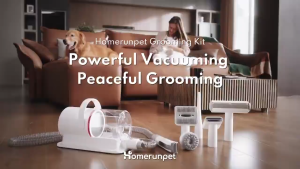 【SG Stock】HomerunPet Smart Pet Grooming Kit with Vacuum (Ultra Quiet 6-in-1 Tools)