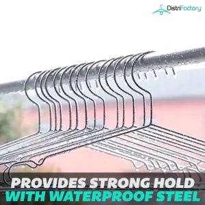 Heavy Duty Anti Corrosion Stainless Steel Cloth Hanger Clothes Hanger Drying Hanger Baju SS304 Extra Thickness Version