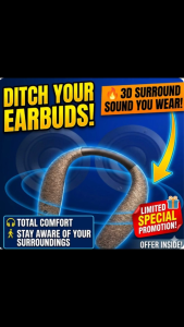 [SG Stock] Portable Bluetooth Neckband Speaker | True 3D Stereo Surround Sound | Wearable Wireless Speaker with Mic | 12H Playtime | Ergonomic Neck Hanging Audio for Gaming & Movies