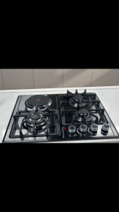 HBH‑T3G1H Built‑In Hob 3 Gas Burner with 1 Electric Hot Plate Combo Cooktop for Home Kitchen