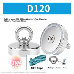 HUANGXIAOCHAO | Strong Magnet Fishing Retrieval Round Big Ring Magnet