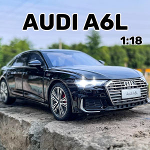 1:18 Scale Audi A6L Alloy Car Model Diecast Car Sound Light Car Lovers Collection Kids Birthday Gift Metal Boys Toys