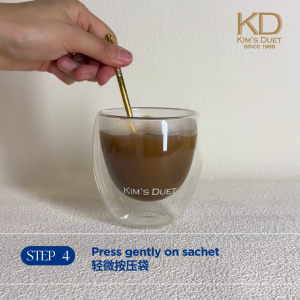 KIMS DUET Kopi-C Coffee Bags (Pack of 15 Sachets) | Singapore Nanyang Coffee with Creamer & Less Sugar