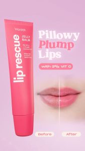 WARDAH Lip Rescue Jelly Balm Dusty Rose 7 g: Hydrating & Mencerahkan Bibir