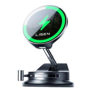 Lisen | Magnetic Phone Mount Wireless Charger Apple Exclusive Car Fast Charging