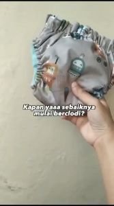 Clodi AIO Drypant Jumbo Popok Bayi Cuci Ulang Kain Ningrat Biz Size Murah Insert Menyatu Clody Cloth Diapers