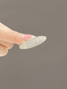Elegant Miniature Spring Hair Clip Fashionable Korean Style Alloy Diamond Edge Clip Stylish Hair Accessories for Women