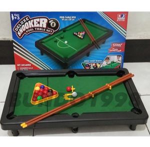 MAINAN BILIIARD BESAR JUMBO DELUXE SNOOKER POOL TABLE SET BILIARD