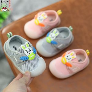 Breathable Mesh Soft Bottom Baby Learning to Walk Shoes