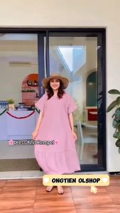 Daster rempel susun lengan pendek terbaru bahan knit 100%-Daster Nagita terbaru