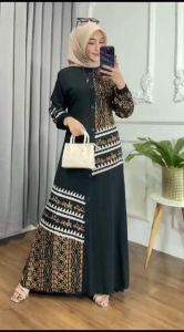 Gamis Twill  Motif Terbaru || Gamis Busui