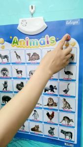 Talking English Educational Chart Sound ABC Chart for Wall Alphabet / Numbers / Animals Educational Toys for Kids