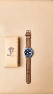 Dây da đồng hồ Siêu bền Da Bò Thật RAM Leather Classic 1993 Da Bò Xanh Navy