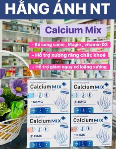 Calcium Mix bổ sung canxi  magie  vitamin D3  hỗ trợ xương răng chắc khỏe