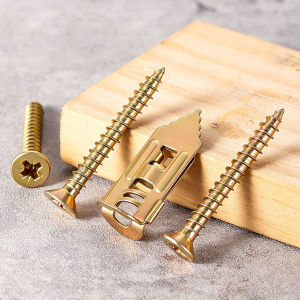50Pcs Self Drilling Drywall Anchors and Screws Alloy Steel Metal Expansion Wall Fixing Plug for Gypsum Board Plasterboard