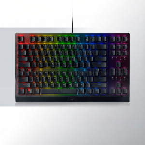 Razer Mechanical Keyboard Set Black Widow V3 Competitive Rainbow Green Axis Edition with 87 Keys Esports Gaming Computer Hardware