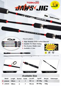 Joran TORNADO JAWS JIG 632 Light Jigging Solid Carbon