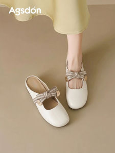 Agsdon | Womens Summer French Style Half Slipper Flat