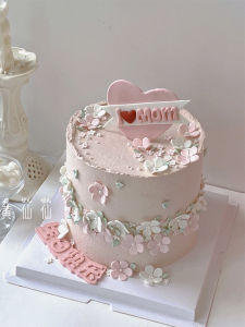 Đồ Cắm Thẻ Trang Trí Bánh Ngọt Nướng Nữ Thần Nổi Tiếng Trên Mạng Cao Su Mềm Biểu Ngữ Trái Tim Mom Sinh Nhật Cho Mẹ Ngày Của Mẹ