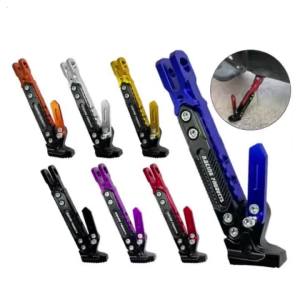 Chân Đế Xe Máy Có Thể Điều Chỉnh Đa Năng CNC Hợp Kim Nhôm Chống Trượt Nhiều Màu Cho Xe Đạp Địa Hình Xe Tay Ga ATV Xe Máy Điện