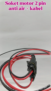 Kabel Soket Motor 2 Pin Anti Air  Kaalitas Bagus 2pcs bagus