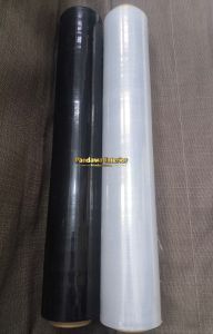 Plastik Wrapping Barang Bening Dan Hitam 50cm x 200m