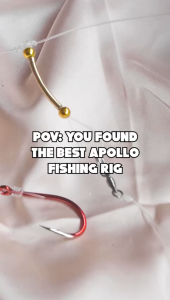 Handmade SINGLE HOOK Apollo fishing rig (no. 15 hook) + 1 additional no.15 hook with swivel (1R1HN15P02)