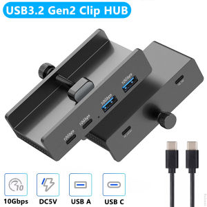 10Gbps HUB USB3.2/3.0/2.0 Splitter Adapter Universal External Multi Clip Dock For iMac Macbook Lenovo Desktop PC Accessories