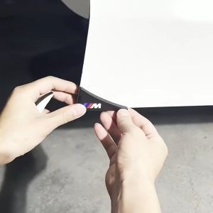 Car Door Corner Pad Protector Sticker Car Door Anti Collision Cover Bumper Car Crash Bar DIY Getah Pintu Kereta Anti Scratch Sticker Double Sided Tape Triangle Door Sticker Black White Front Door Back Door Rubber Pad 2pcs/set