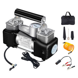รถบรรทุกรถบรรทุก 12V รถบีบอัดอากาศหนักรถยางรถยนต์สายไฟ 150psi เครื่องอัดอากาศแบบพกพาแบบพกพาแบบพกพาแบบพกพา