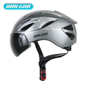 Lightweight Urban Cycling Helmet with Lens CE Certified ABS+PC for Men Women Road MTB Ebike Bicycle Safe Helmet