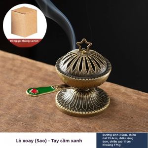 CANYAN | Xingyue Cầm Tay Xoay Hương Thơm Phòng Xông Tinh Dầu Bếp Kim Loại Chinoiserie Trang Trí Cho Văn Phòng Tại Nhà Cói Bếp Hợp Kim Kẽm Mạ Điện