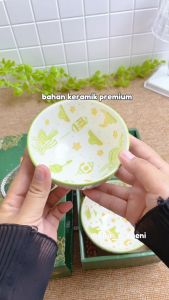 [PROMO] Mangkuk Set Mangkok Keramik isi 2 Hand painted Japanese Wedding Gift Box Hampers lebaran Kado