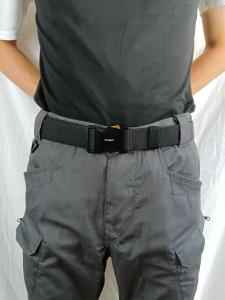 หัวเข็มขัดโลหะผสมกลางแจ้ง ยืดได้ เข็มขัดผ้าใบอัตโนมัติ Quick Release ยุทธวิธี เอว เข็มขัดสําหรับชายการฝึกอบรม Workwear อินเทรนด์ กางเกง