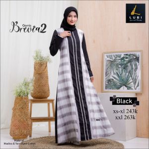 GAMIS LUBI BREVIA2 DRESS WANITA DEWASA MOTIF TERBARU
