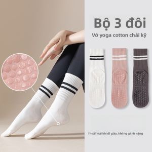 MiiOW | Tất yoga kháng khuẩn thấm hút mồ hôi đàn hồi cao chống trượt dài đến bắp chân dành cho nữ Tất thể thao MiiOW 2025 mùa hè