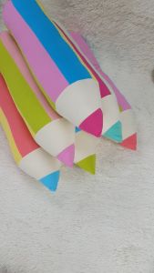 Gối ôm bút chì cho bé vải cotton cara thấm hút bông gòn Microfiber êm ái nhiều màu đáng yêu Urom Baby
