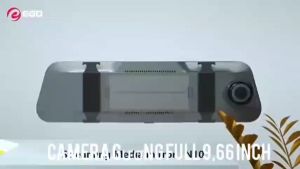 Camera hành trình ô tô Gương chiếu hậu 9.66 inch Full gương -Màn hình cảm ứng -Thiết kế đẹp mắt video 2K sắc nét