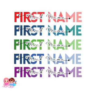 22s Cute Sticker Name + Nickname #back to school sticker waterproof/ordinary